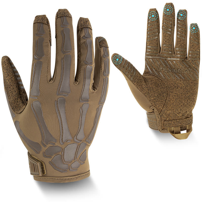 Gants tactiques d'été légers et élastiques pour moto Skeleton - Sandy Brown - XL - image 10