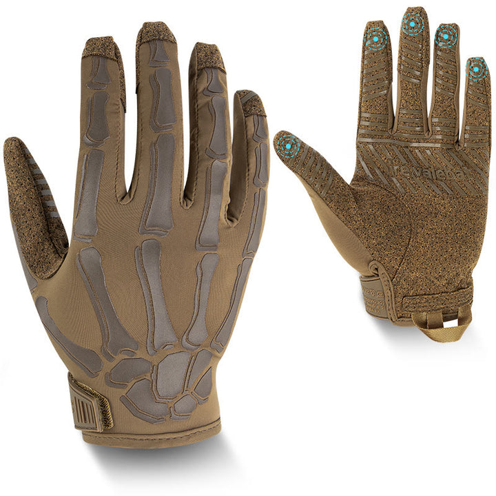 Gants tactiques d'été légers et élastiques pour moto Skeleton - Sandy Brown - XL - image 10