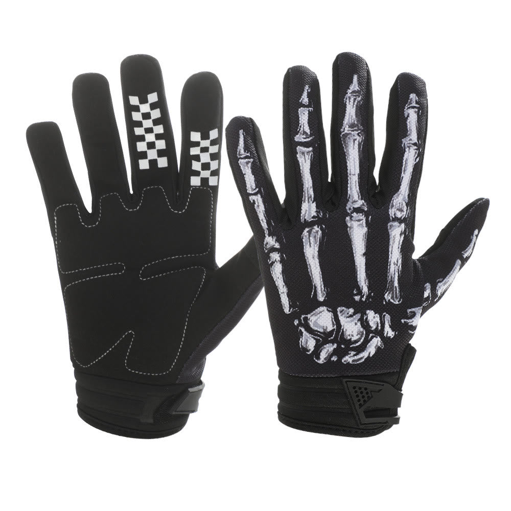 Gants tactiques Rose Skeleton pour moto, écran tactile, doigts entiers - image 8