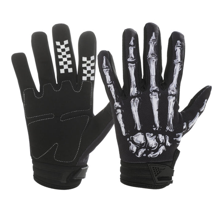 Gants tactiques Rose Skeleton pour moto, écran tactile, doigts entiers - image 8