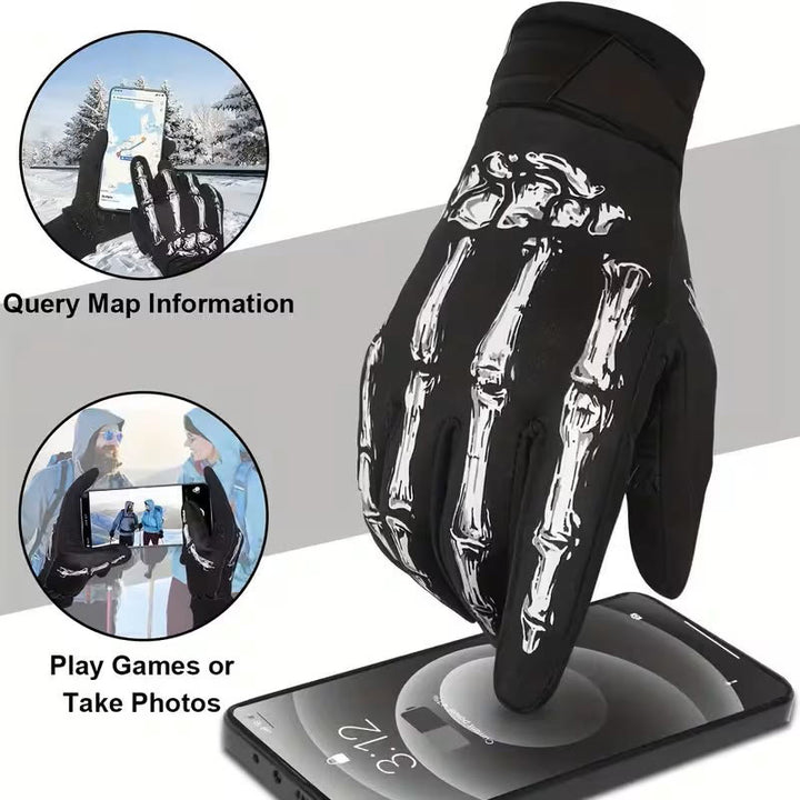 Gants tactiques Rose Skeleton pour moto, écran tactile, doigts entiers - image 5
