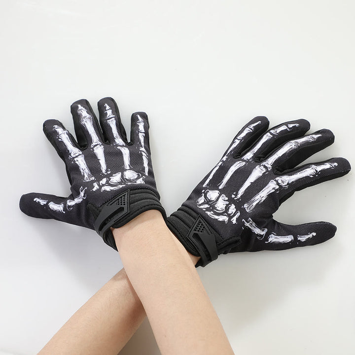Gants tactiques Rose Skeleton pour moto, écran tactile, doigts entiers - image 6