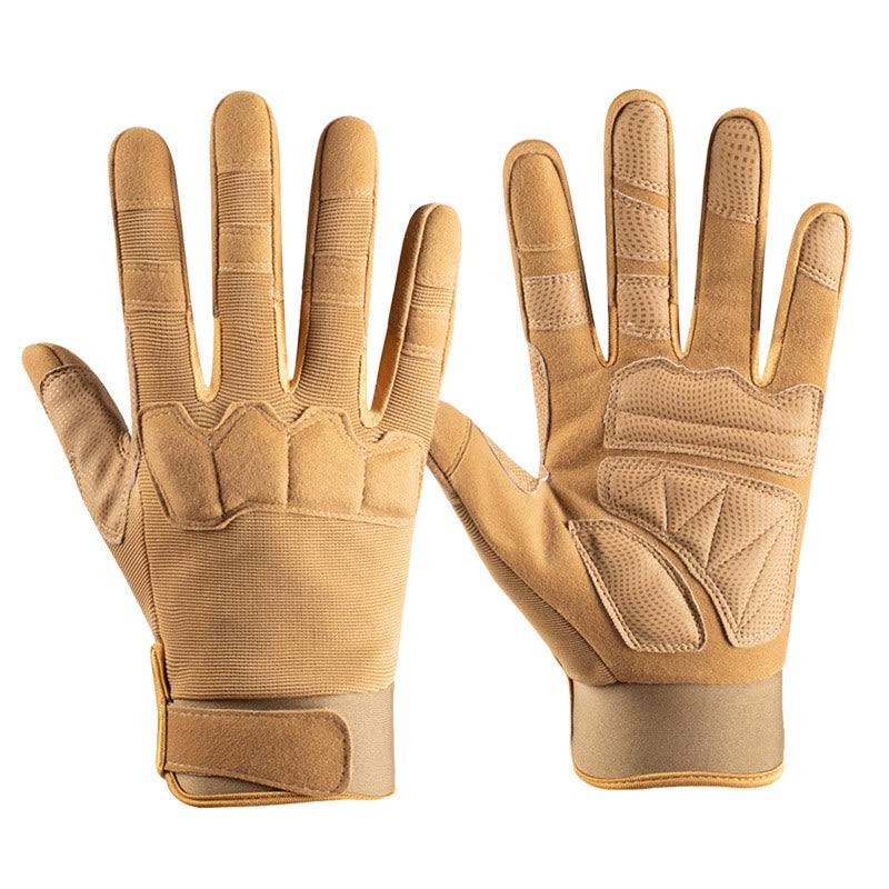 Gants tactiques militaires à paume rembourrée antidérapante et intégrale des doigts - Sablonneux - XL - image 4
