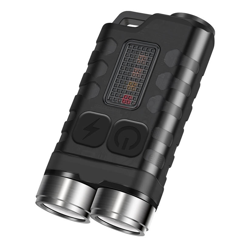Mini lampe torche LED rechargeable double faisceau d'extérieur avec porte-clés - image 10