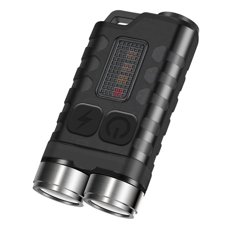 Mini lampe torche LED rechargeable double faisceau d'extérieur avec porte-clés - image 10