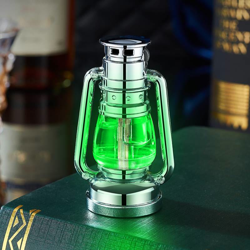 Briquet à butane en forme de lampe à huile créative et colorée - image 6