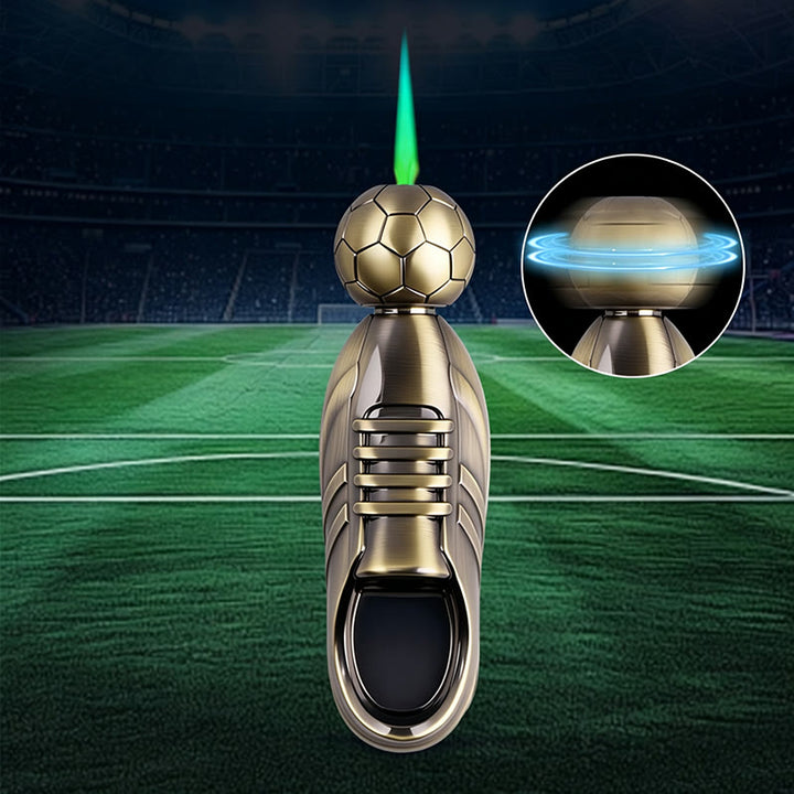 Briquet à butane fantaisie en forme de chaussure de football - Bronze - image 8