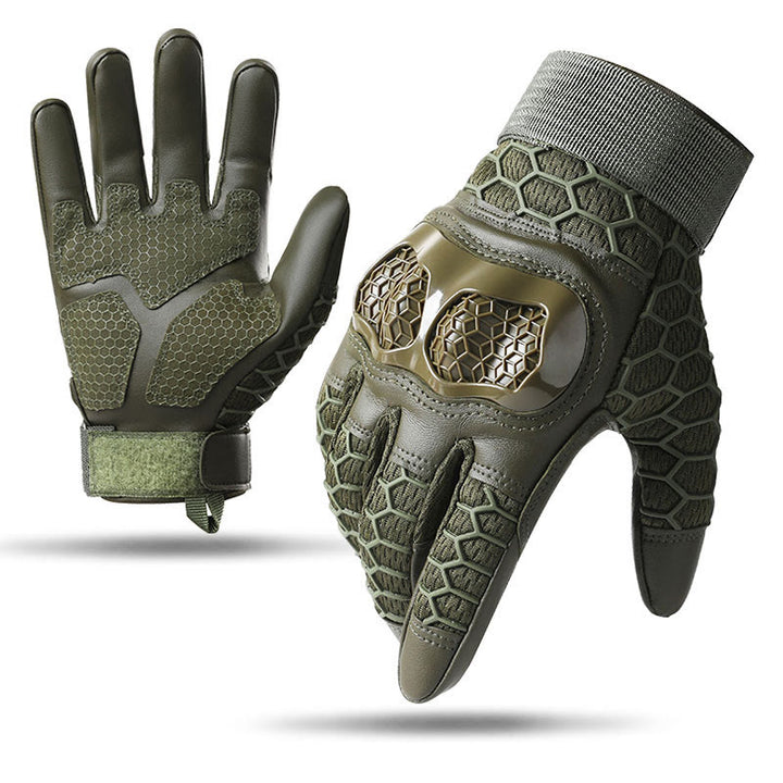 Gants tactiques de tir de protection avec protection des articulations - Vert - XL - image 6