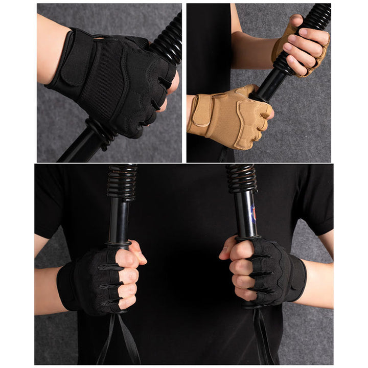Gants tactiques d'entraînement militaire respirants à demi-doigts - image 2