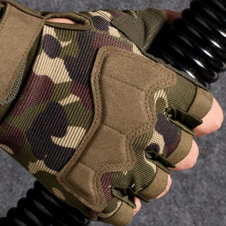Gants tactiques d'entraînement militaire respirants à demi-doigts - image 3