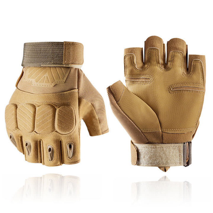 Gants tactiques de VTT avec protection renforcée des articulations - Sandy Brown - XL - image 8