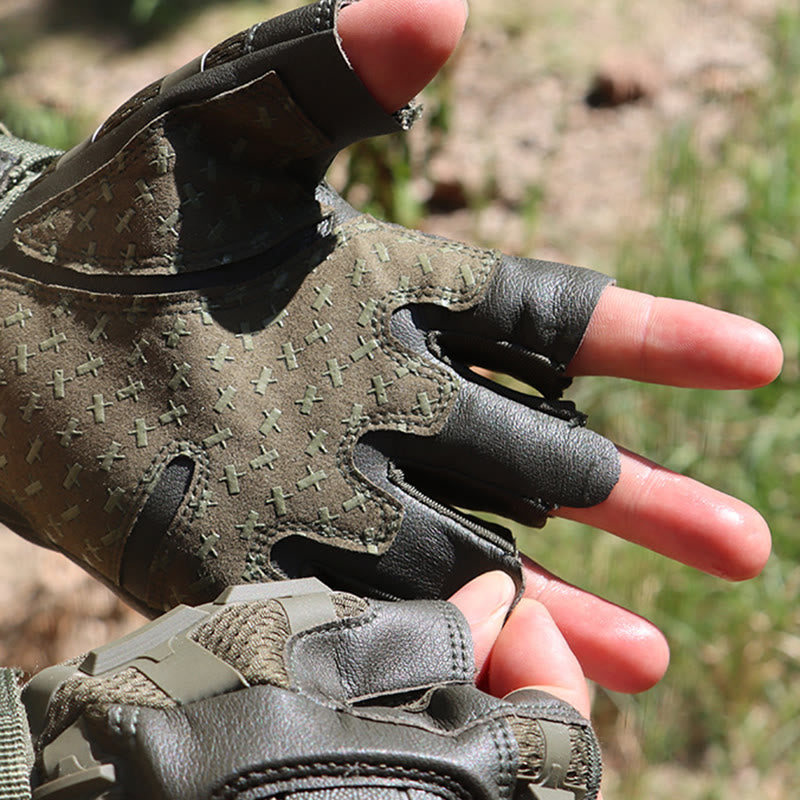Gants militaires d'extérieur à coque rigide sans doigts - image 1