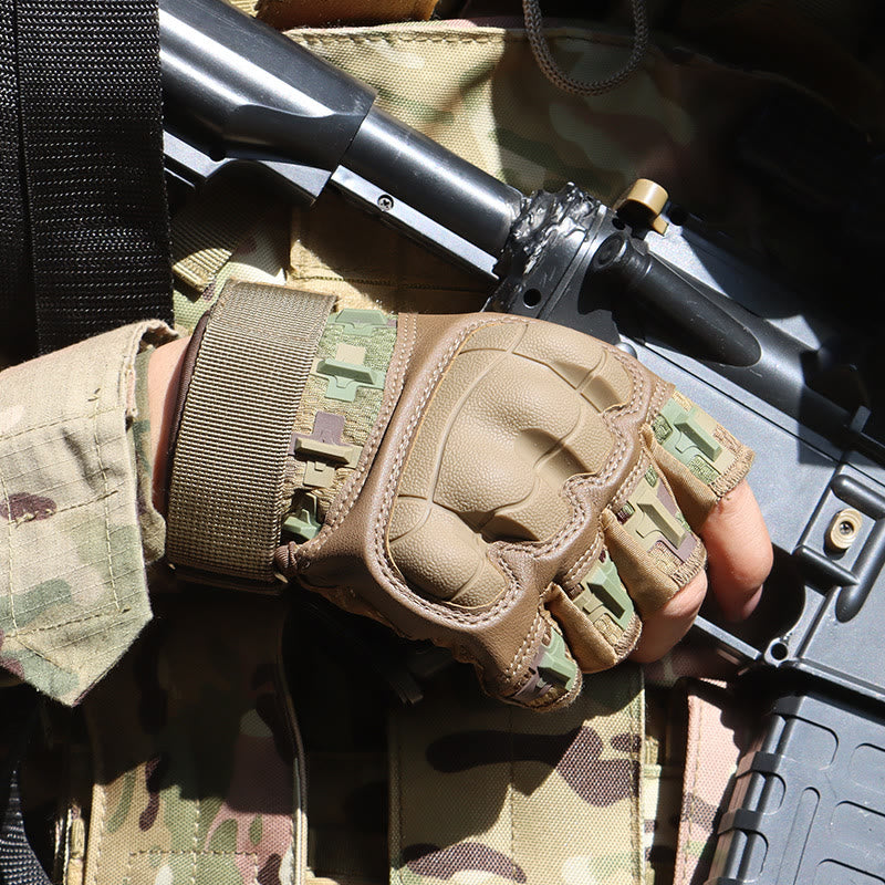 Gants militaires d'extérieur à coque rigide sans doigts - image 4