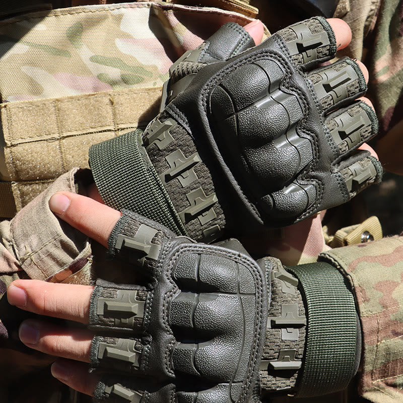 Gants militaires d'extérieur à coque rigide sans doigts - image 7