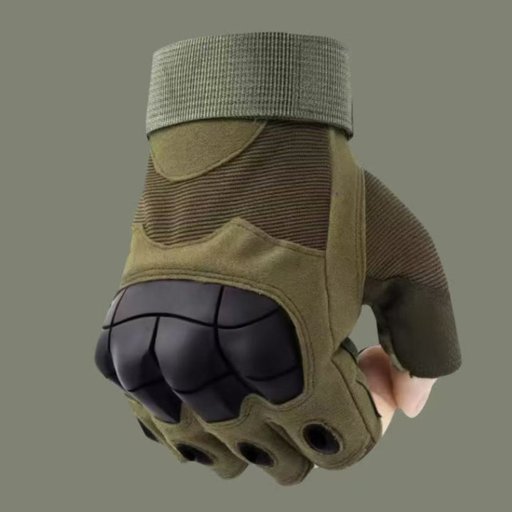 Gants militaires minimalistes tactiques et esthétiques à demi-doigts - image 1