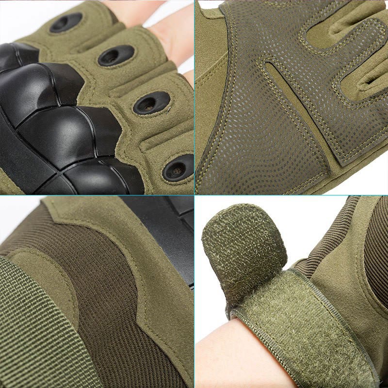 Gants militaires minimalistes tactiques et esthétiques à demi-doigts - image 2