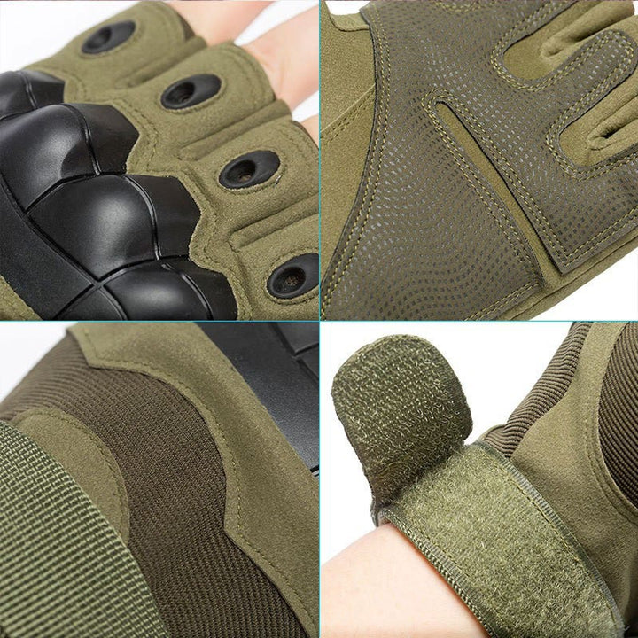 Gants militaires minimalistes tactiques et esthétiques à demi-doigts - image 2