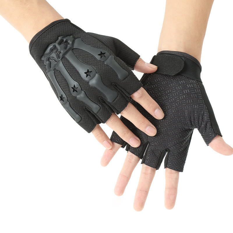 Gants tactiques de cyclisme respirants avec protection des articulations renforcée. - Noir - Taille unique - image 0