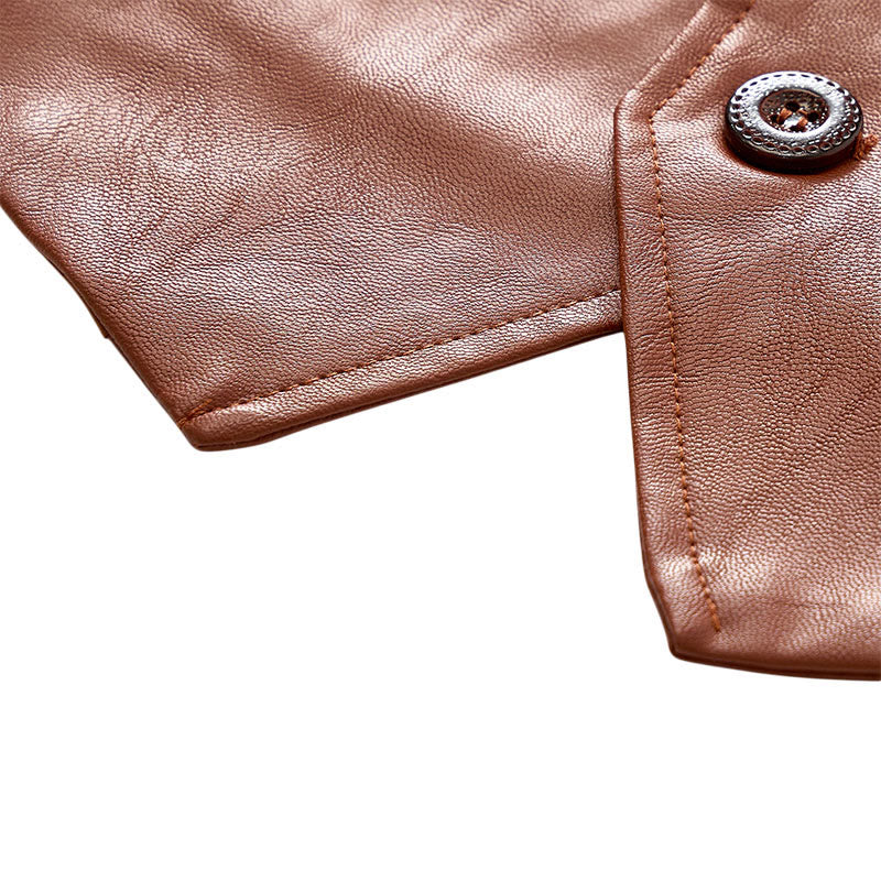 Gilet western vintage pour homme, style cowboy/motard, en similicuir. - image 8