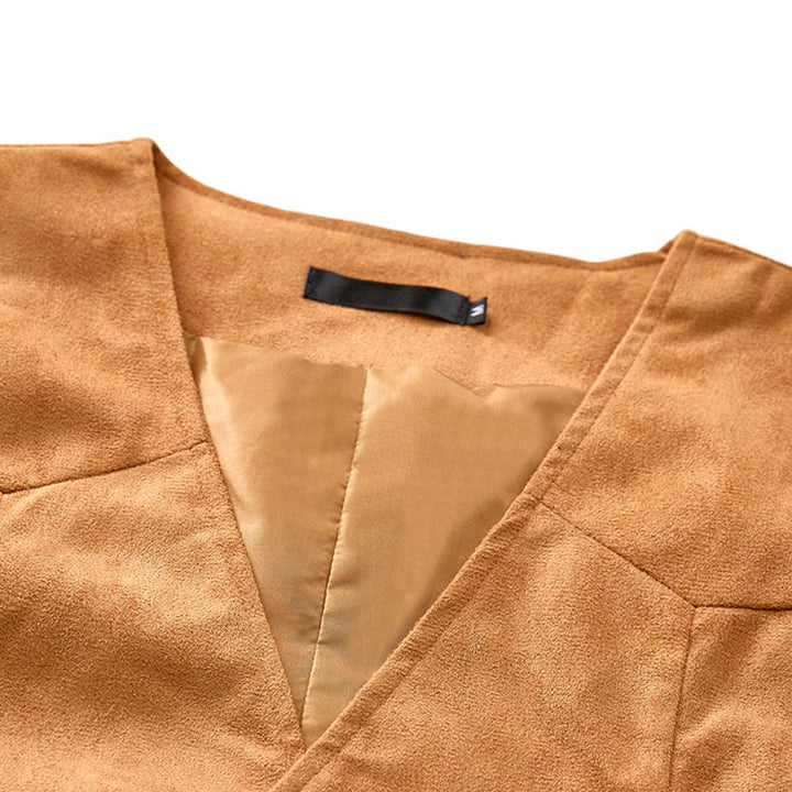 Gilet de cowboy marron traditionnel western pour homme - image 4