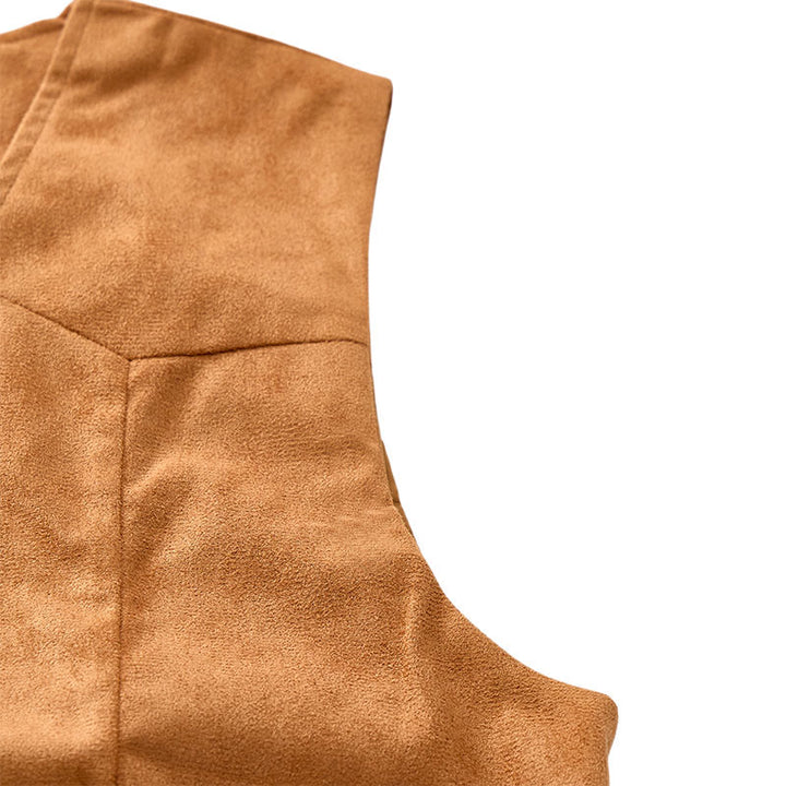 Gilet de cowboy marron traditionnel western pour homme - image 8