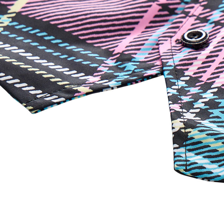 Gilet de costume festif à carreaux tartan colorés - image 8