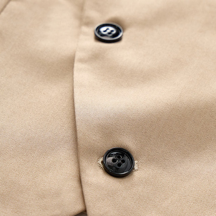 Gilet de costume croisé pour homme, style cowboy moderne, avec broche - image 6
