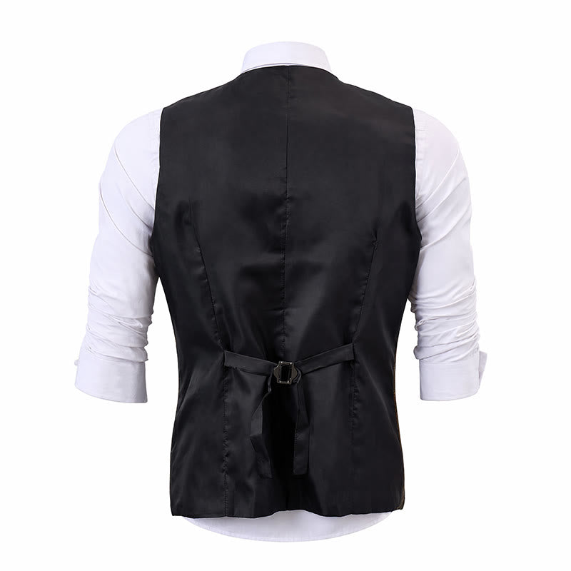 Gilet de costume à carreaux pour homme, inspiré de Peaky Blinders - image 12