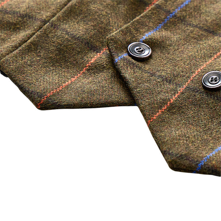 Gilet de costume à carreaux pour homme, inspiré de Peaky Blinders - image 10
