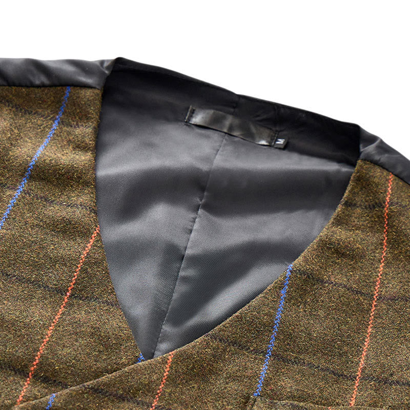 Gilet de costume à carreaux pour homme, inspiré de Peaky Blinders - image 6