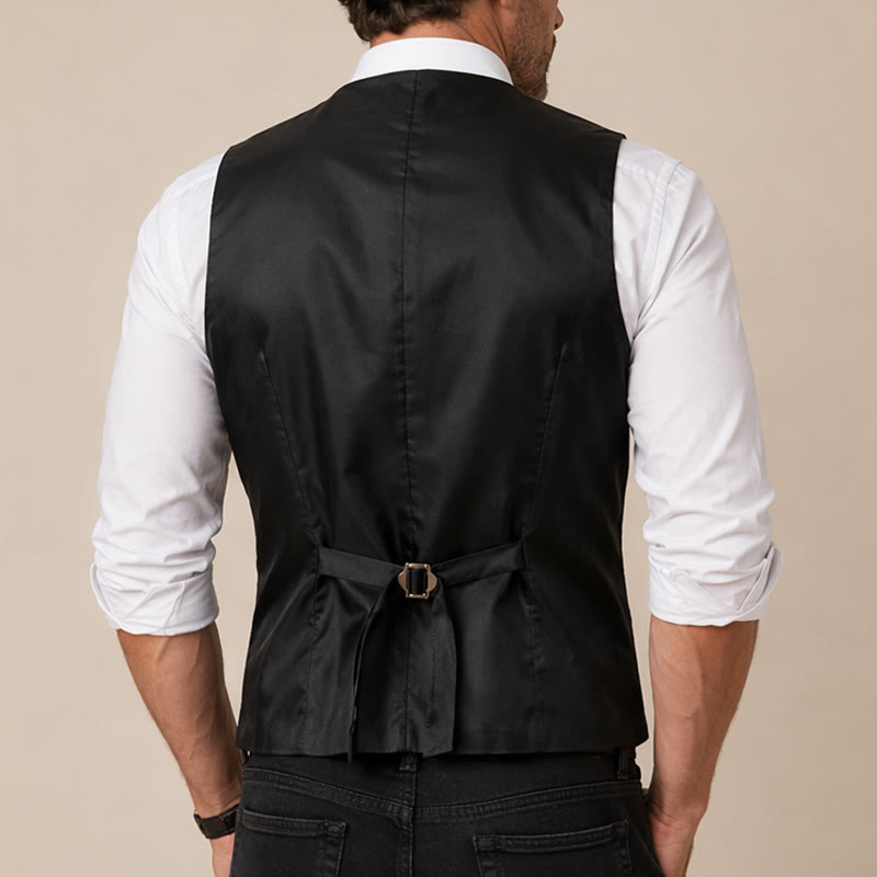 Gilet de costume à carreaux pour homme, inspiré de Peaky Blinders - image 2