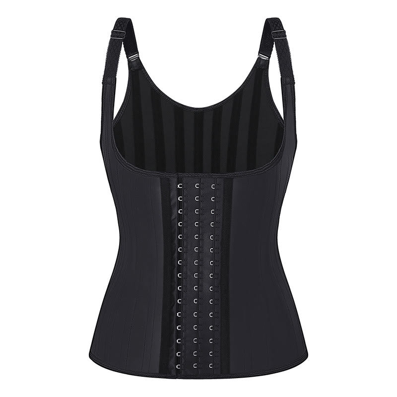 Corset gainant post-partum en latex pour femme, avec 25 baleines en acier. - Noir - 6XL - image 2