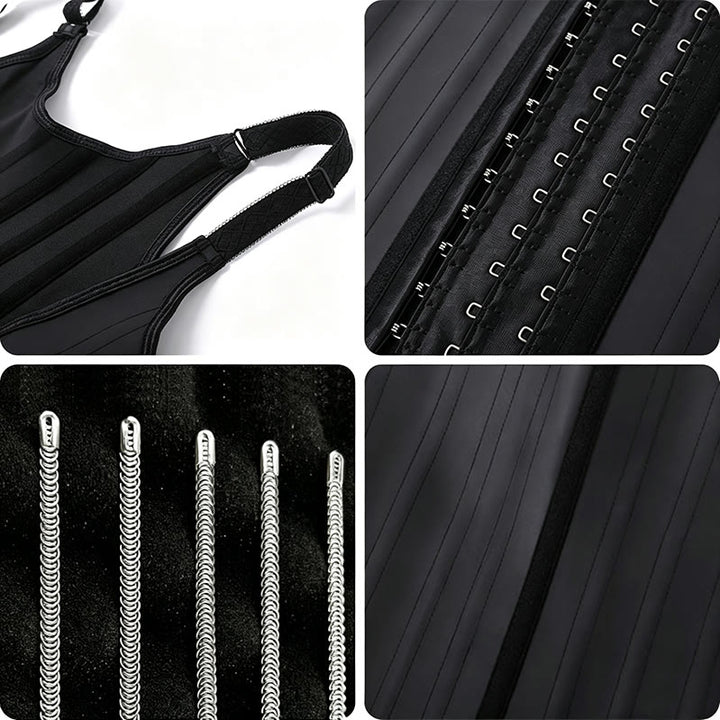 Corset gainant post-partum en latex pour femme, avec 25 baleines en acier. - image 4