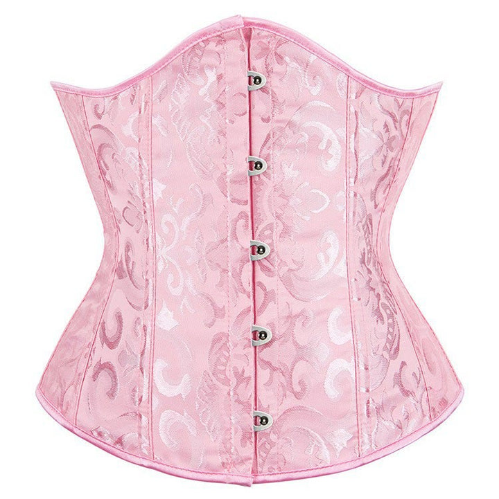 Corset gainant en dentelle polyester pour femme, effet ventre plat. - Rose - XL - image 9