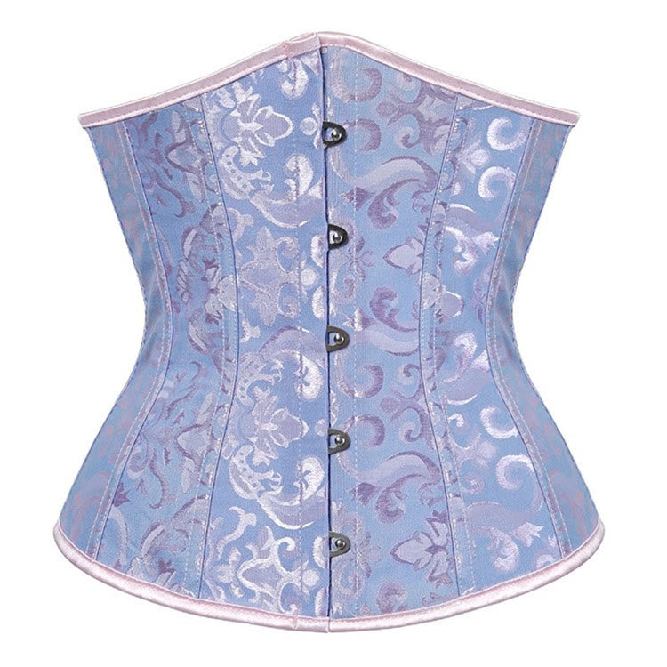 Corset gainant en dentelle polyester pour femme, effet ventre plat. - Lac Bleu - XL - image 8