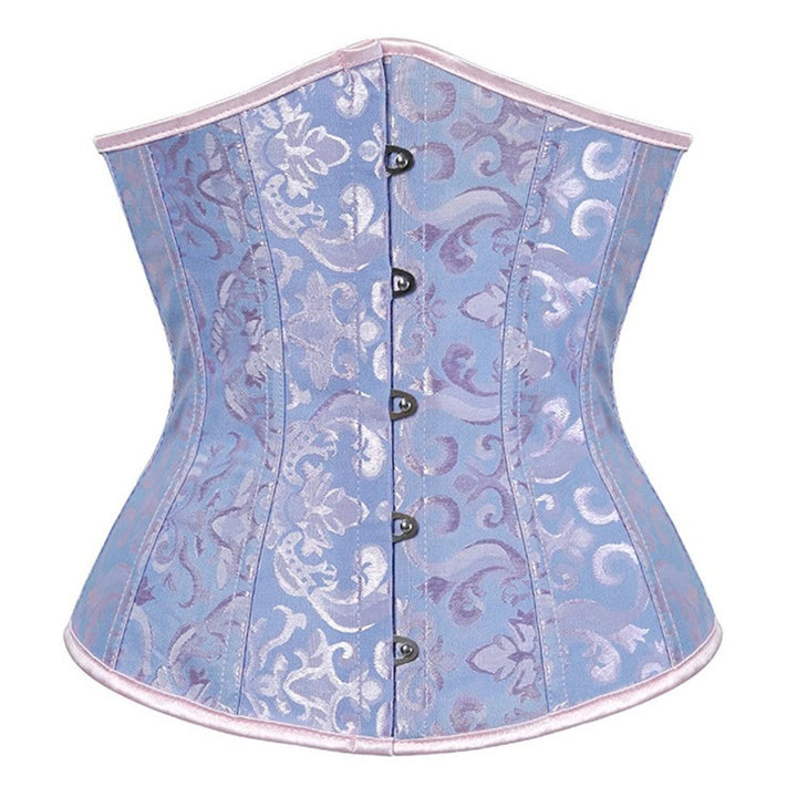 Corset gainant en dentelle polyester pour femme, effet ventre plat. - Lac Bleu - XL - image 8