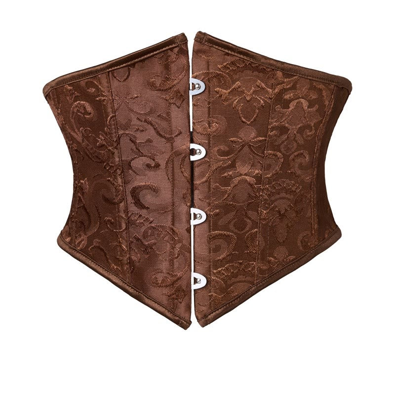 Corset gainant sous-poitrine pour femme, gaine amincissante et ventre plat - Café - 2XL - image 1