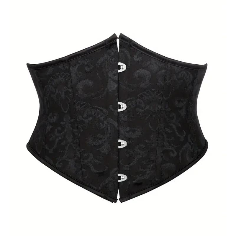 Corset gainant sous-poitrine pour femme, gaine amincissante et ventre plat - Noir - 2XL - image 2