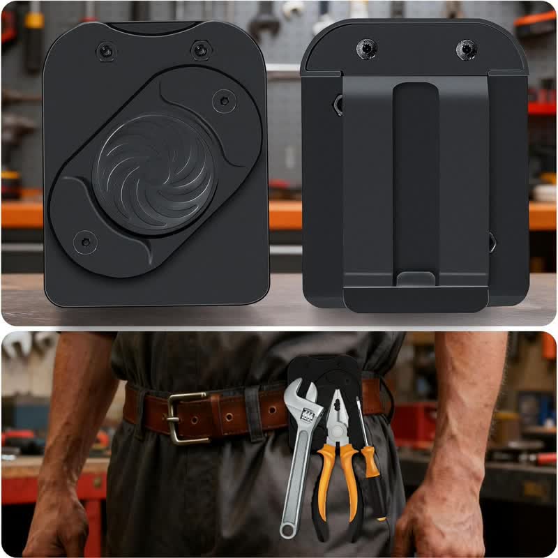 Porte-outils magnétique robuste pour électriciens et mécaniciens - Noir - image 0