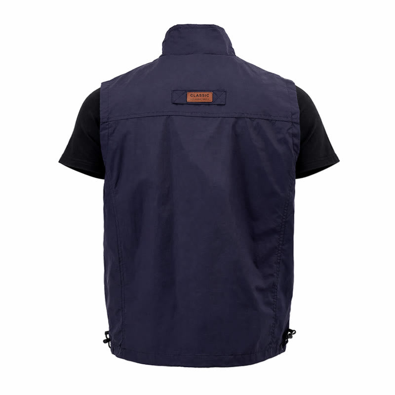 Gilet léger pour homme, 4 saisons, séchage rapide, poches multiples, fermeture éclair - image 15