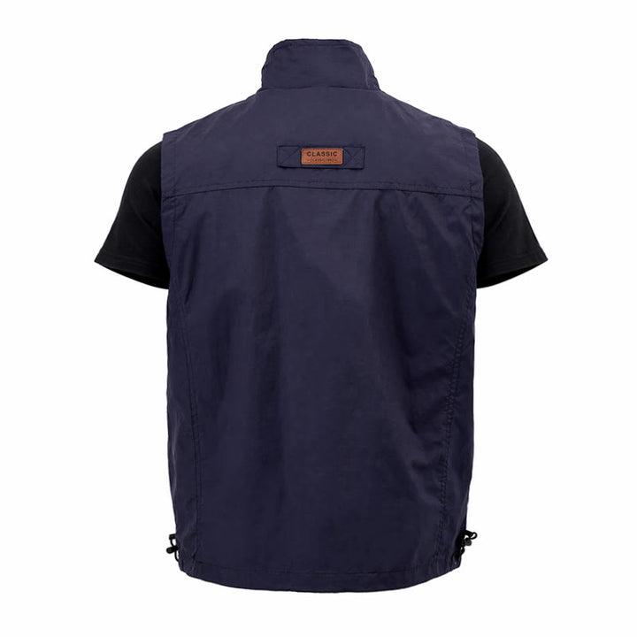 Gilet léger pour homme, 4 saisons, séchage rapide, poches multiples, fermeture éclair - image 15