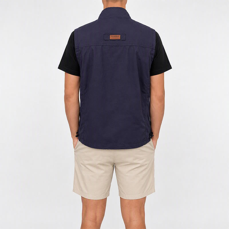 Gilet léger pour homme, 4 saisons, séchage rapide, poches multiples, fermeture éclair - image 2