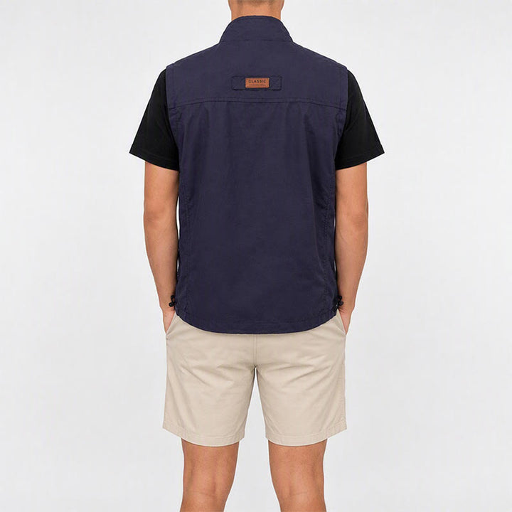 Gilet léger pour homme, 4 saisons, séchage rapide, poches multiples, fermeture éclair - image 2