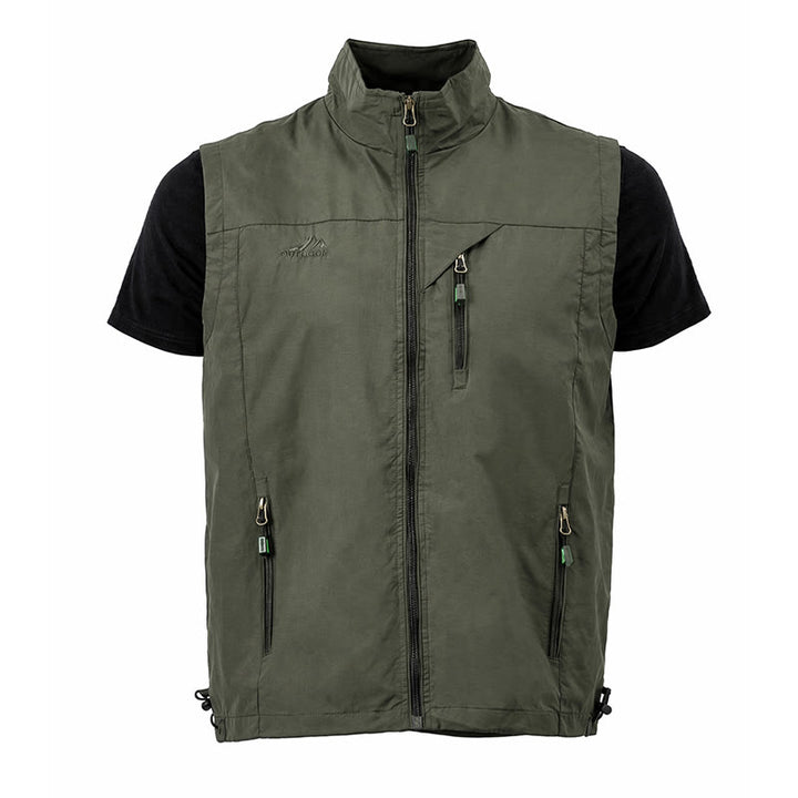 Gilet léger pour homme, 4 saisons, séchage rapide, poches multiples, fermeture éclair - image 19