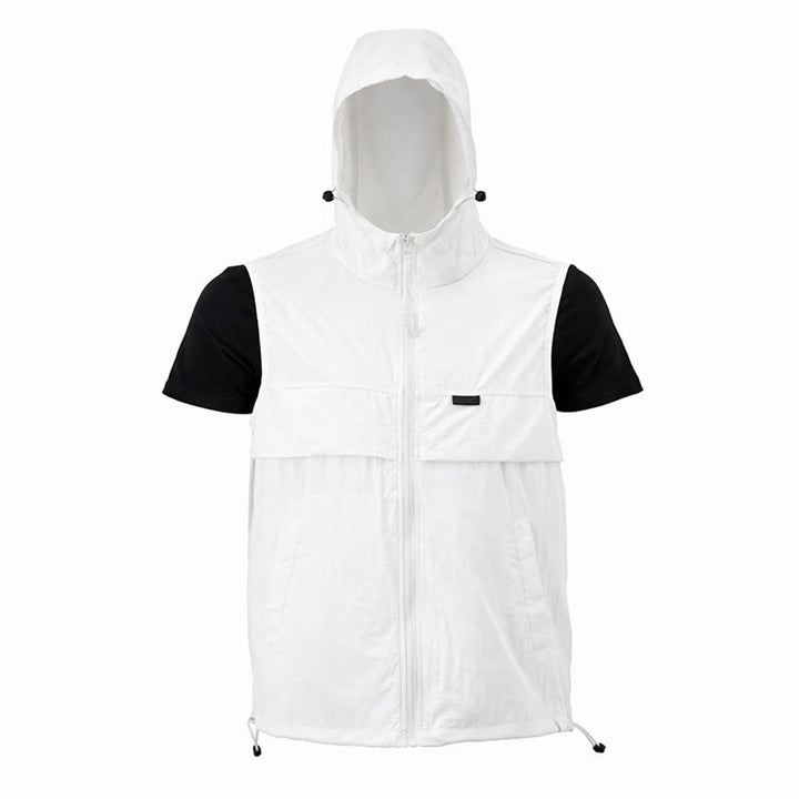 Gilet de sport respirant à capuche pour homme, offrant une protection solaire et idéal pour les activités de plein air. - image 18