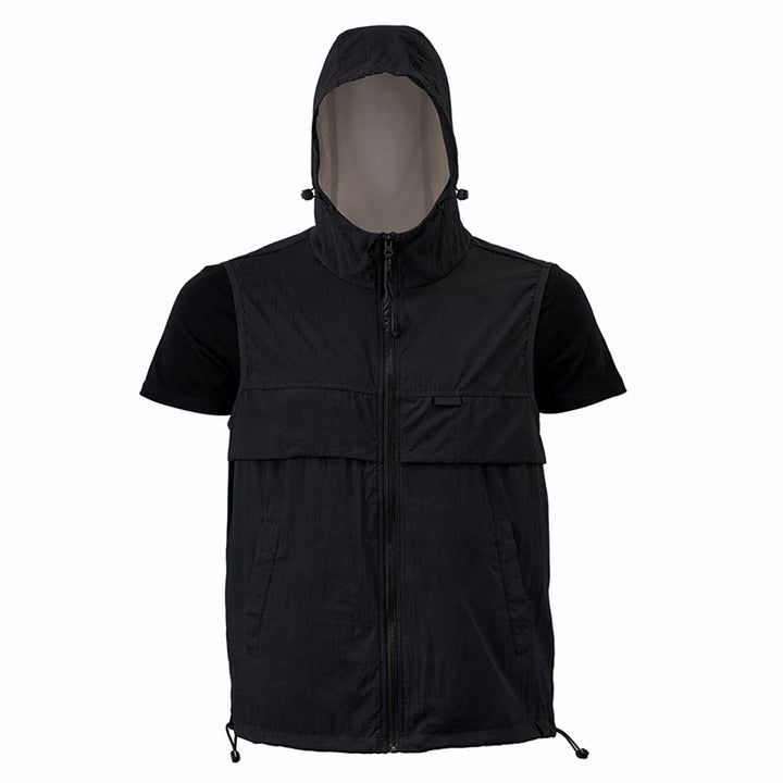 Gilet de sport respirant à capuche pour homme, offrant une protection solaire et idéal pour les activités de plein air. - image 21