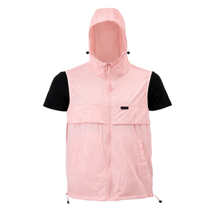 Gilet de sport respirant à capuche pour homme, offrant une protection solaire et idéal pour les activités de plein air. - image 22