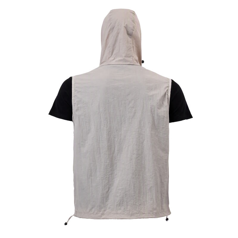 Gilet de sport respirant à capuche pour homme, offrant une protection solaire et idéal pour les activités de plein air. - image 17