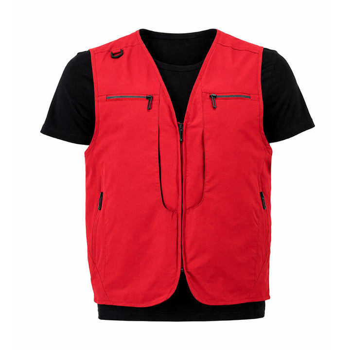 Gilet utilitaire d'extérieur pour homme, à poches multiples zippées et séchage rapide. - image 18