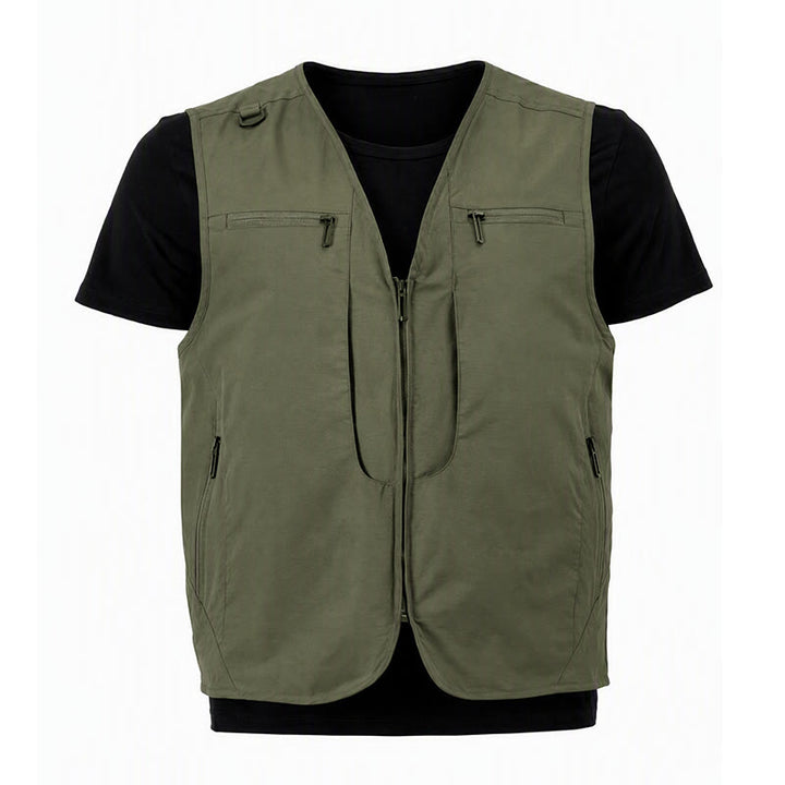 Gilet utilitaire d'extérieur pour homme, à poches multiples zippées et séchage rapide. - image 20